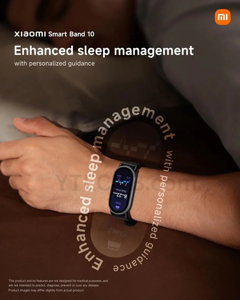 Xiaomi Smart Band 10, vòng đeo tay thông minh, wearable, pin 21 ngày, viền siêu mỏng
