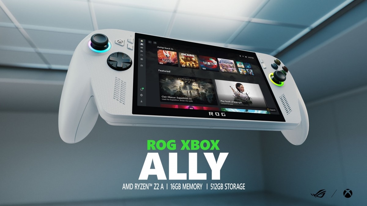 ASUS Xbox Ally, máy chơi game cầm tay, Xbox Ally X, chip AMD Ryzen Z2, Game Pass, ROG Ally, hệ điều hành Windows tối ưu