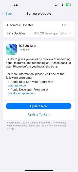 iOS 26 Developer Beta, iPhone giật lag, lỗi iOS 26, Apple, cập nhật iPhone, iOS Public Beta, iPhone 15 Pro Max