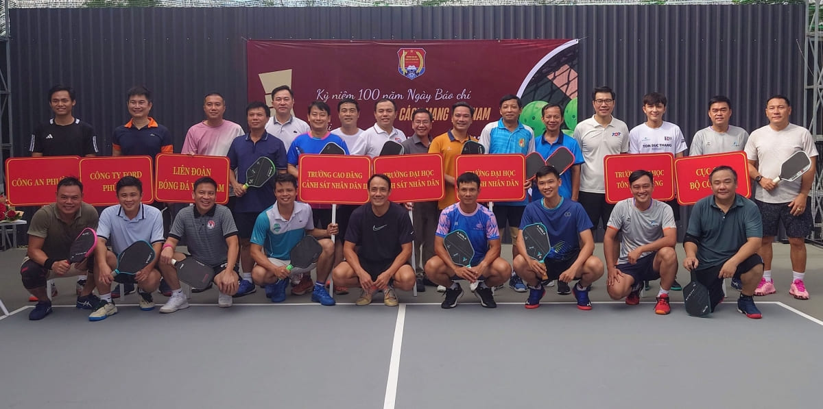 Giải Pickleball mừng 100 năm Ngày Báo chí Cách mạng Việt Nam