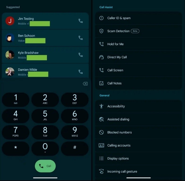 Google Phone, Material 3, thiết kế mới, Android, ứng dụng gọi điện, Pixel