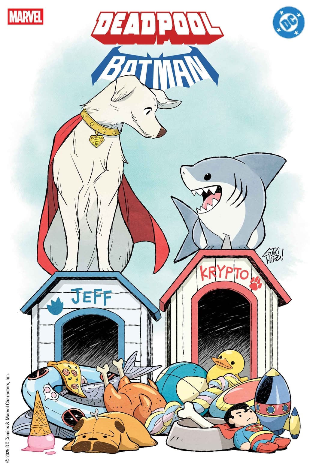 Marvel DC crossover, Deadpool và Batman, Captain America, Wonder Woman, Jeff the Shark, Krypto, truyện tranh Marvel DC