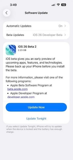iOS 26, iPhone 17 Air, Apple, iOS Beta, cập nhật phần mềm Apple