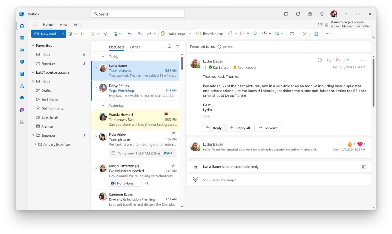 Outlook mới, Microsoft 365 Education, AI, Copilot, Outlook cho học sinh, Outlook giáo viên