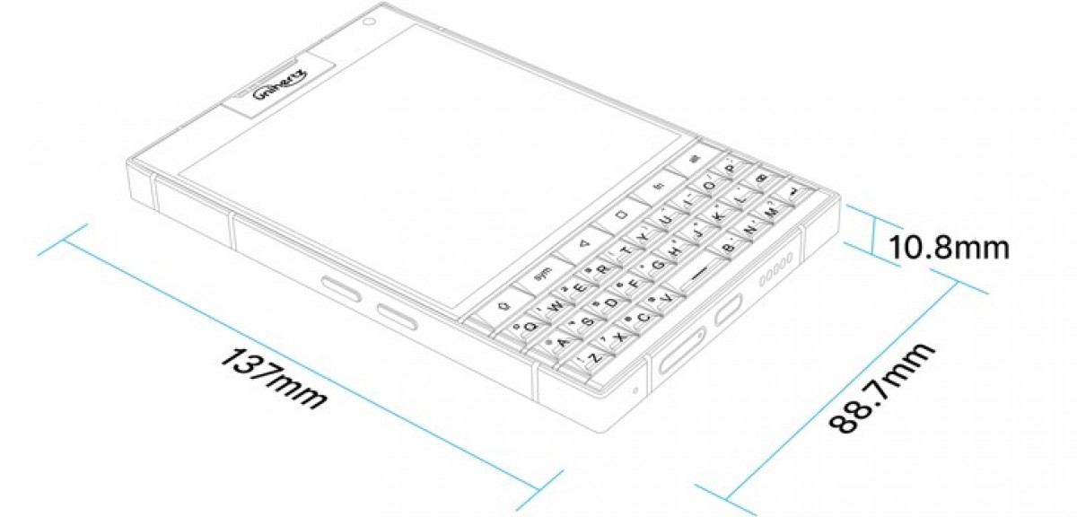 Unihertz Titan 2, điện thoại QWERTY, bàn phím vật lý, màn hình vuông, Android 15, Dimensity 7300