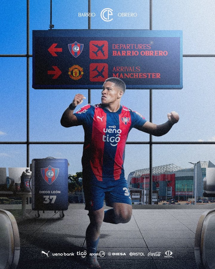 Diego Leon, Man Utd, chuyển nhượng MU, Cerro Porteno, cầu thủ Paraguay