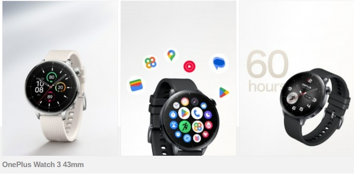 OnePlus Buds 4, OnePlus Watch 3 43mm, đồng hồ thông minh OnePlus, tai nghe OnePlus, Wear OS