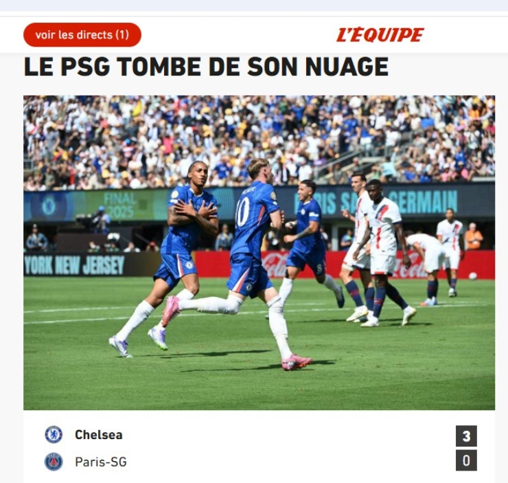 Chelsea, PSG, Club World Cup 2025, Cole Palmer, báo Anh, báo Pháp, cú ăn 5, Champions League