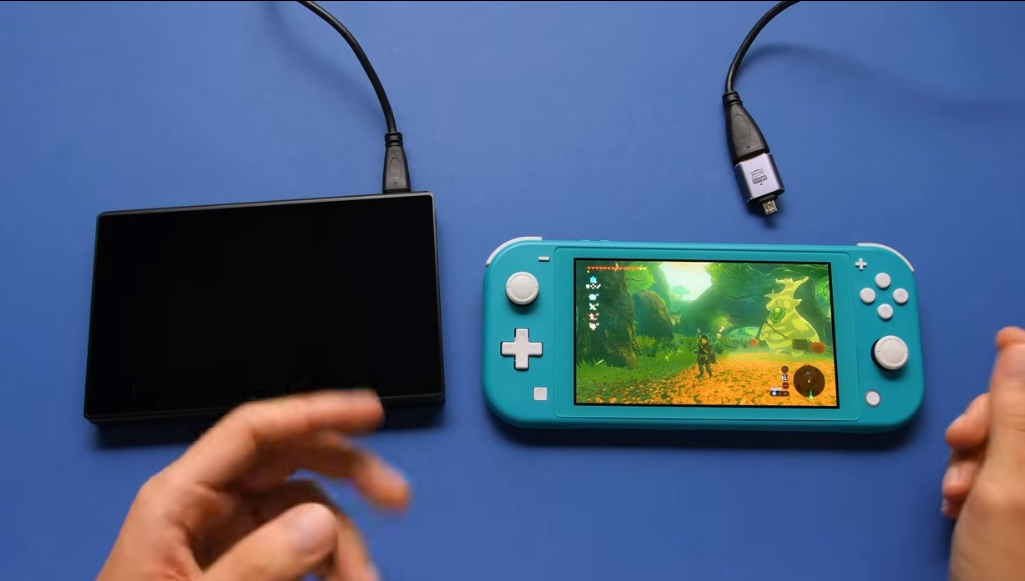 Nintendo Switch Lite, SUPER5 OLED Touch HDMI, Retro Remake, Taki Udon, HDMI output, mod Nintendo, chơi game trên TV