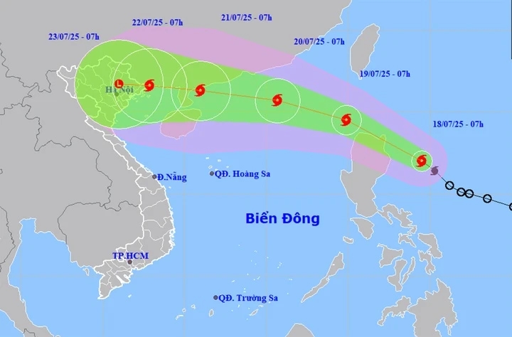 bão Wipha, bão số 3, Biển Đông, ảnh hưởng đất liền, mưa lớn miền Bắc