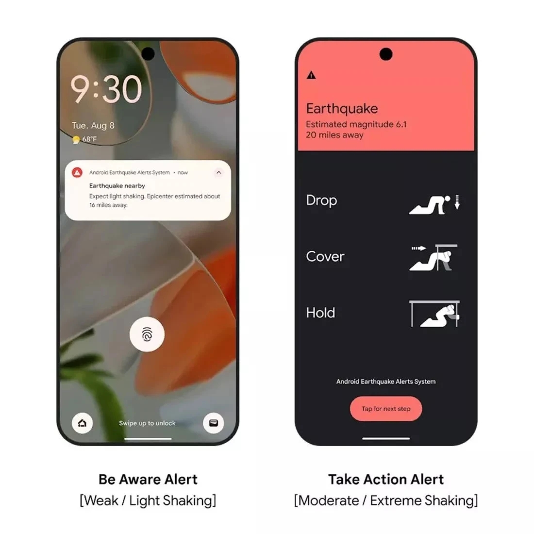Google cảnh báo động đất, hệ thống cảnh báo Android, smartphone phát hiện động đất, Google Earthquake Alerts, dữ liệu người dùng Google