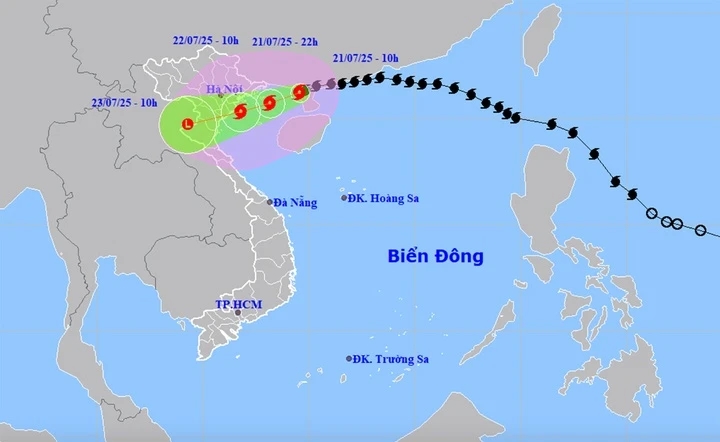 Bão Wipha, bão số 3, dự báo thời tiết, mưa lớn miền Bắc, nguy cơ lũ quét, sạt lở đất, tâm bão, vịnh Bắc Bộ, dự báo khí tượng
