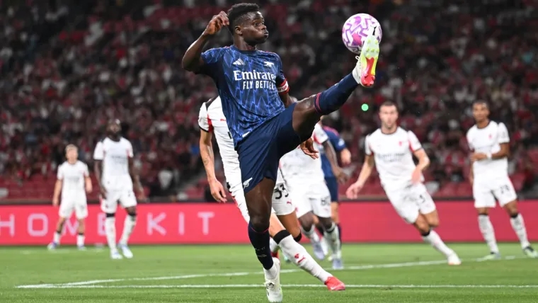 Arsenal vs AC Milan, kết quả giao hữu Arsenal Milan 2025, Saka ghi bàn, trận giao hữu tại