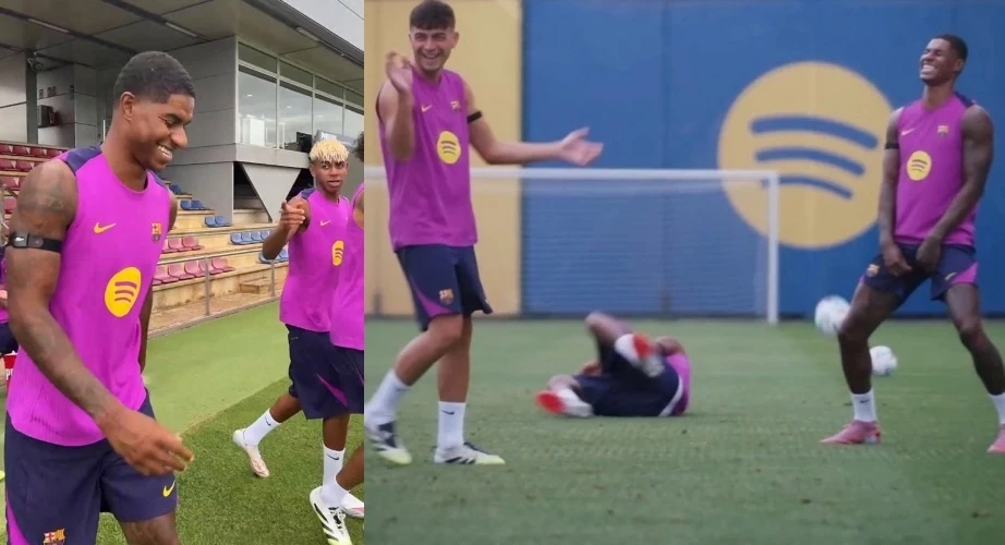 Rashford, Barcelona, buổi tập đầu, Yamal, phong độ