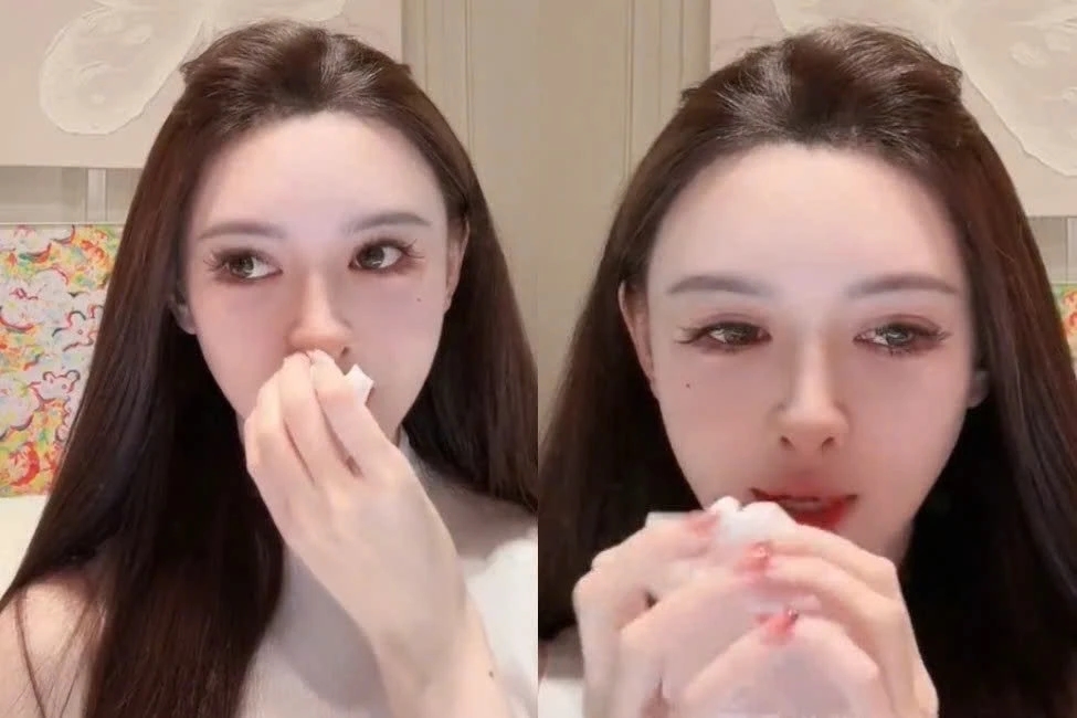 Diệp Kha bật khóc, livestream, rời mạng xã hội, Huỳnh Hiểu Minh