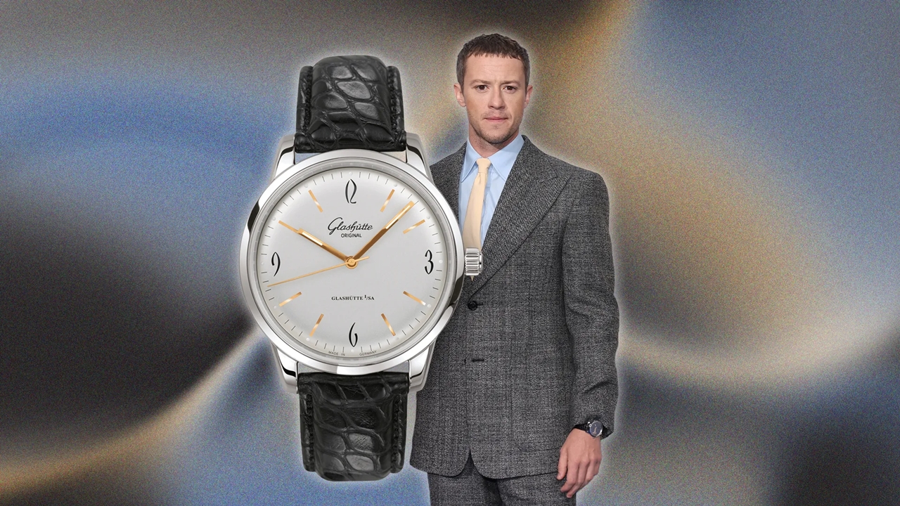 Joseph Quinn, Glashütte Original, đồng hồ vintage, Human Torch, Fantastic Four, đồng hồ Đức, đồng hồ cổ điển