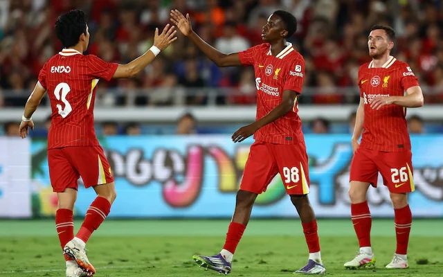 Kết quả Yokohama Marinos vs Liverpool, giao hữu Liverpool, Ngumoha ghi bàn, Salah, Wirtz, Nyoni