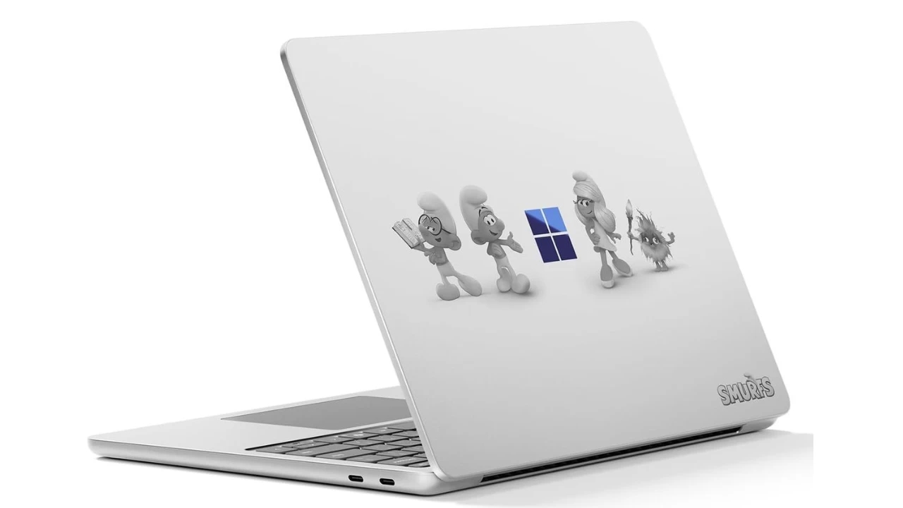 Surface Laptop, Smurface Edition, Microsoft, laptop phiên bản đặc biệt, phim Xì Trum