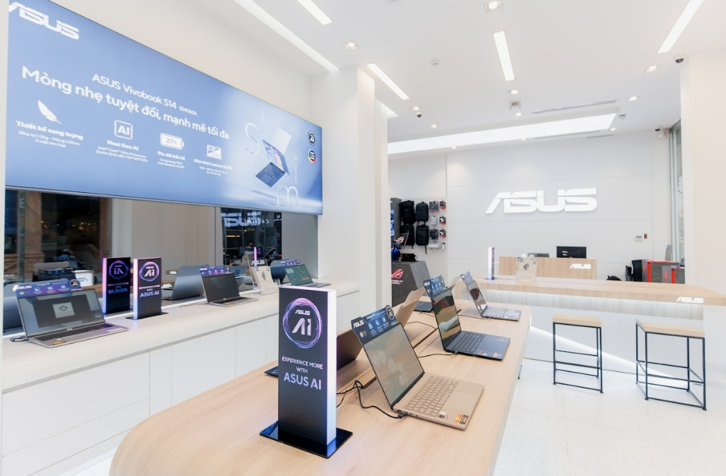 ASUS tựu trường 2025, laptop AI mỏng nhẹ, Vivobook S14 S16, ASUS Gaming V16, laptop cho học sinh sinh viên, laptop hiệu năng cao