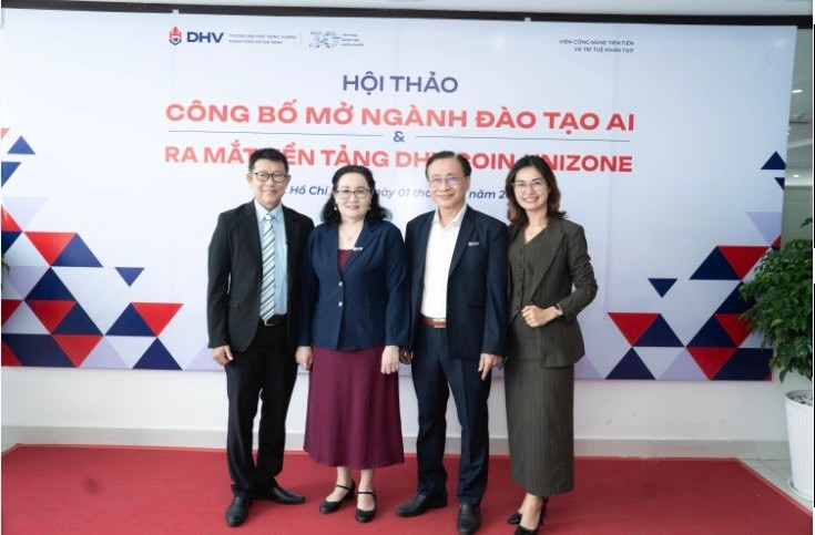 Trí tuệ nhân tạo, DHV Coin, UniZone, Đại học Hùng Vương TP.HCM, ngành AI, nền tảng giáo dục số, công nghệ blockchain, đào tạo AI, DHV ra mắt ngành mới