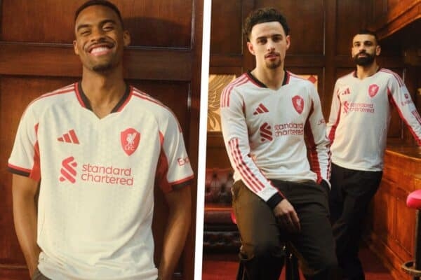 Áo đấu Liverpool 2025/26, Liverpool Adidas, áo sân nhà Liverpool, áo sân khách Liverpool, áo đấu mới Premier League