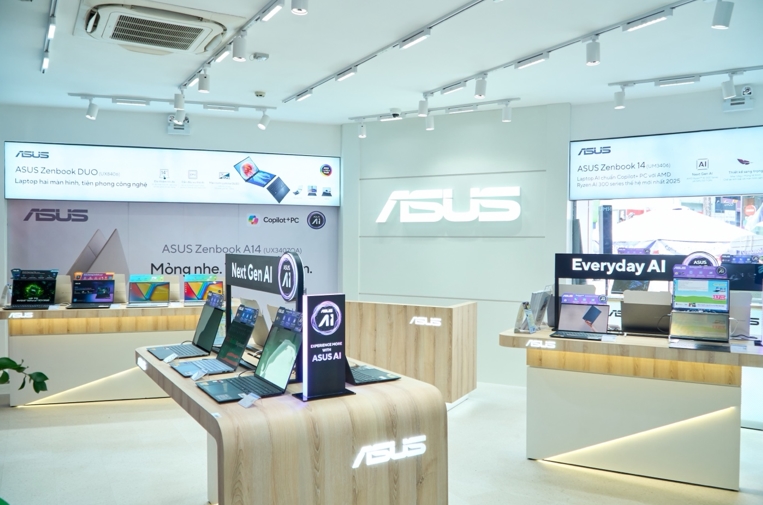ASUS, ASUS Exclusive Store, laptop ASUS, cửa hàng trải nghiệm ASUS, Phong Vũ, laptop AI, Copilot+ PC, ASUS TP.HCM