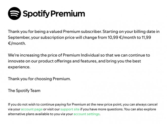 Spotify tăng giá, giá gói Premium Spotify, người dùng Spotify, Spotify toàn cầu