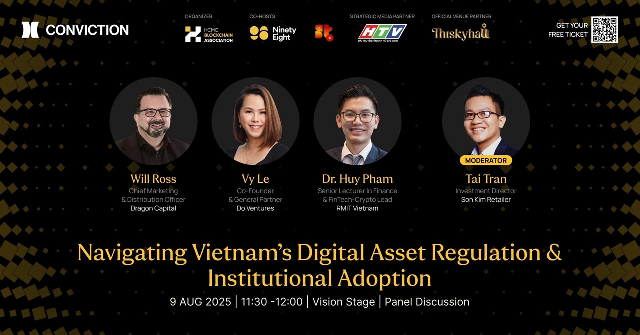 Conviction 2025, blockchain, AI, tài sản số, pháp lý tài sản số, phát triển Web3, chuyển đổi số, tọa đàm công nghệ