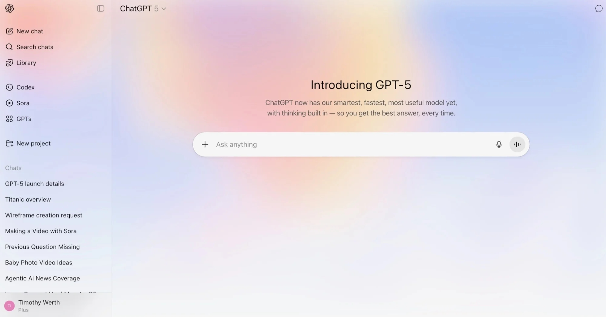 GPT-5, ChatGPT Plus, OpenAI, nâng cấp ChatGPT