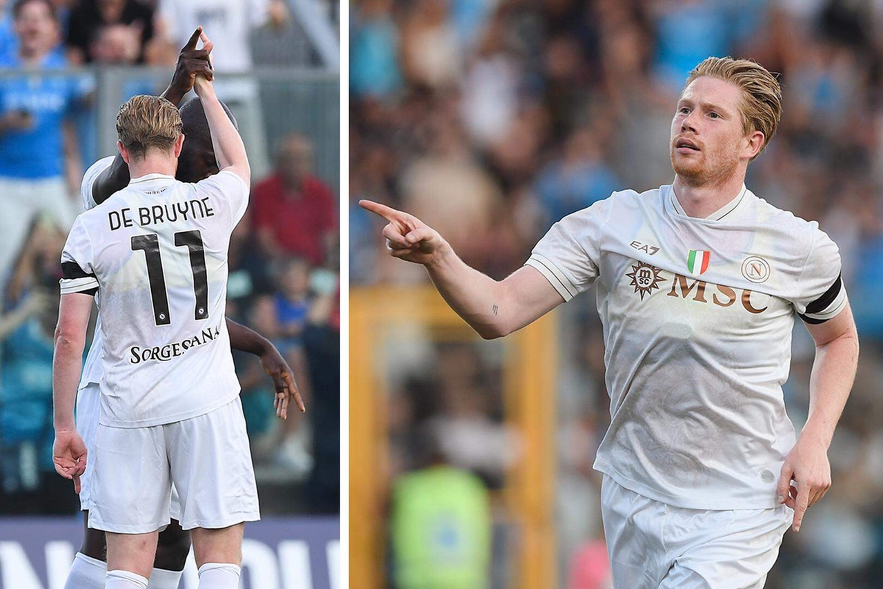 De Bruyne Napoli, De Bruyne ghi bàn, Napoli vs Girona, giao hữu hè 2025, Napoli thắng Girona