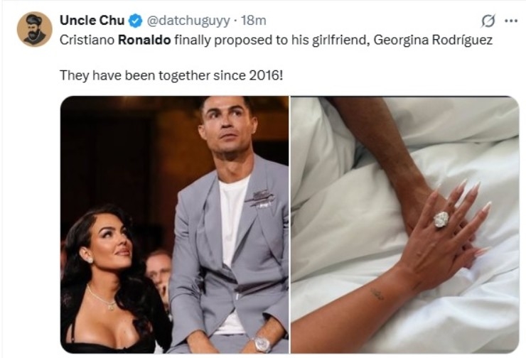 Ronaldo cầu hôn, Ronaldo và Georgina, Cristiano Ronaldo, Georgina Rodriguez