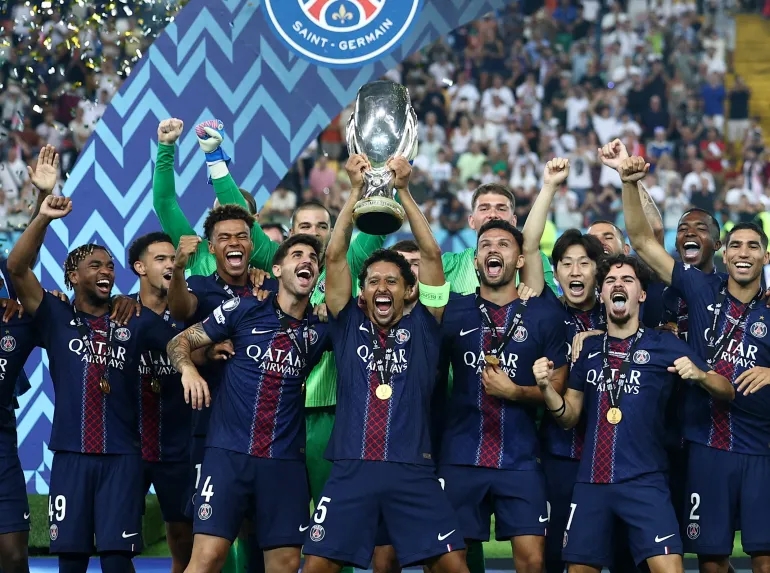 PSG, Ramos, Marquinhos, Zabarnyi, Siêu cúp châu Âu, Tottenham, Goncalo Ramos, Lucas Chevalier, bóng đá Pháp