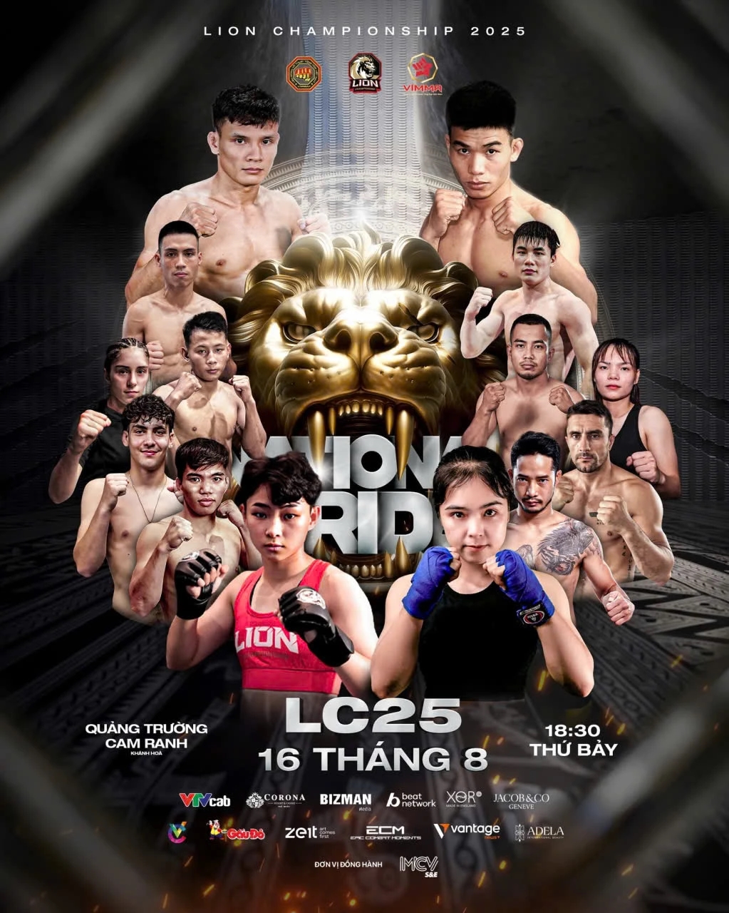 Lịch thi đấu LION Championship 25 16/8/2025, LION Championship 25, Lê Văn Tuần, Trần Ngọc Lượng, Lò Thị Phung, Nguyễn Vũ Quỳnh Hoa