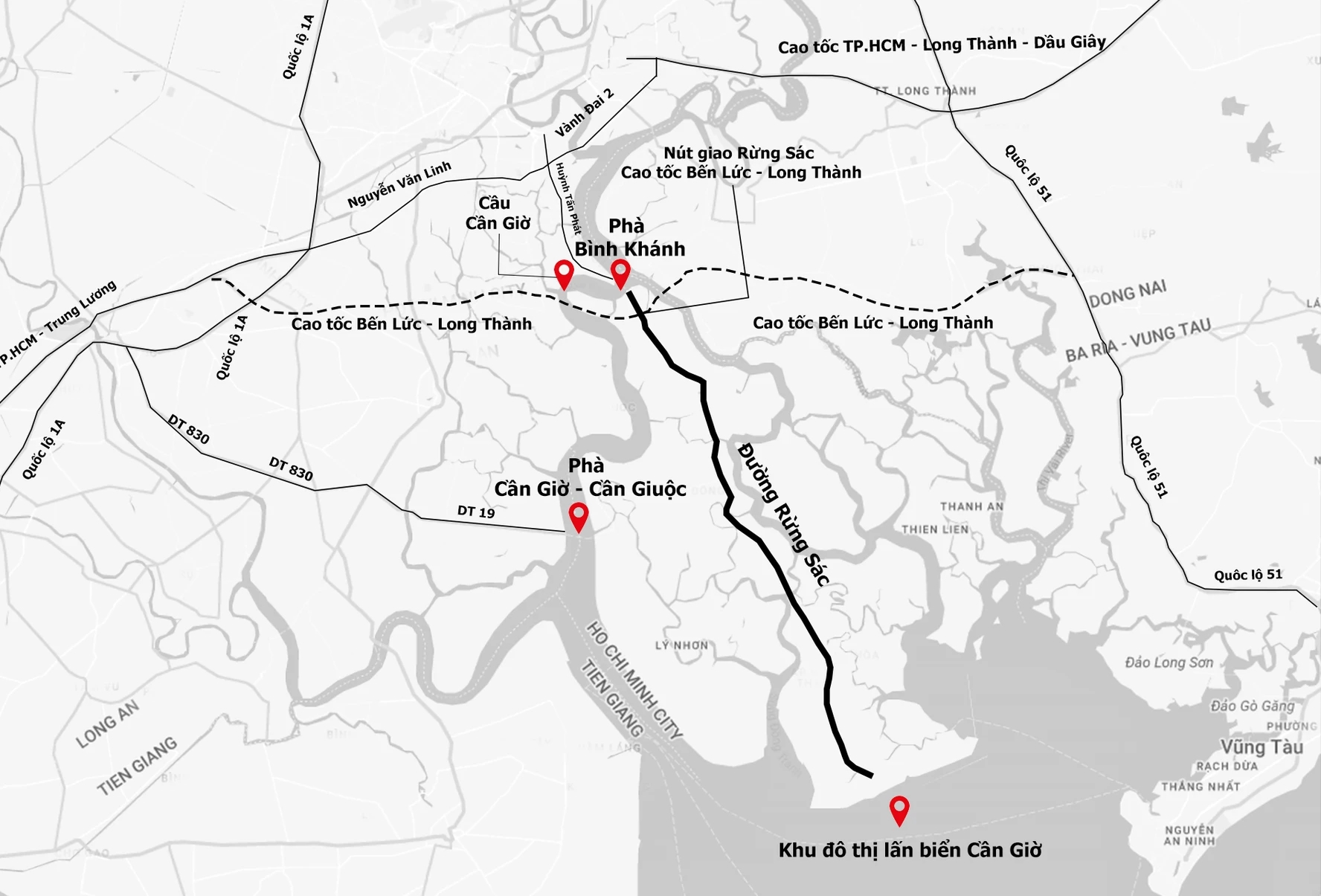 Cầu Cần Giờ, TP.HCM, dự án giao thông, phà Bình Khánh