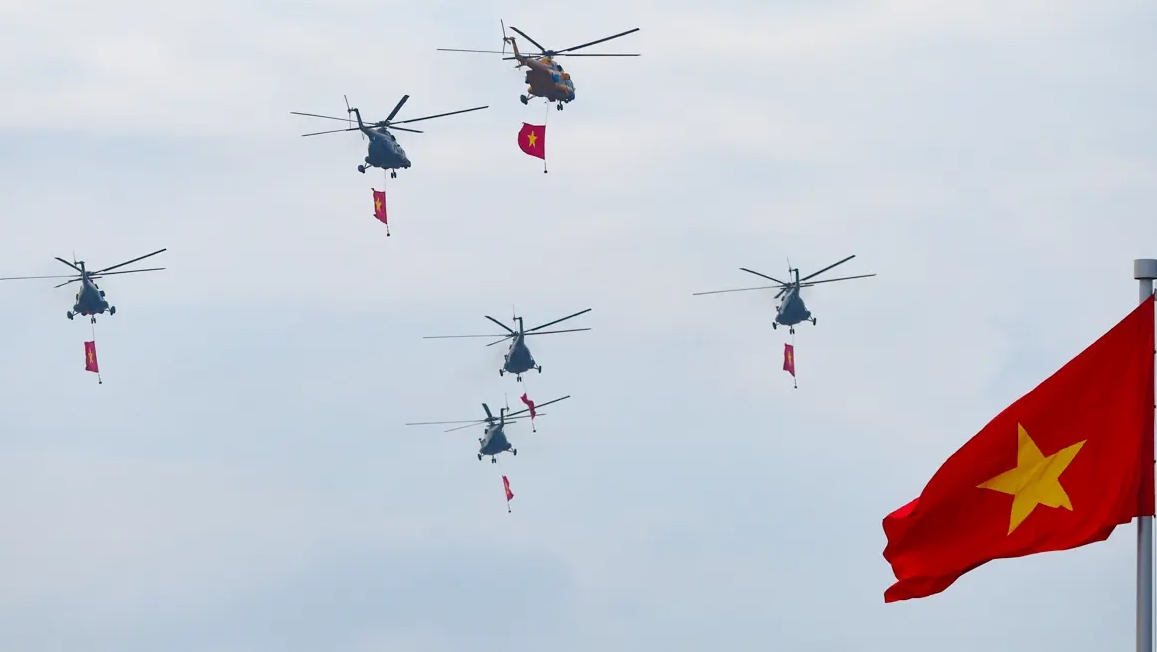 Diễu binh 2/9, Không quân Việt Nam, Su-30MK2, Yak-130, L-39NG, CASA C-295, trực thăng Mi-17, Quảng trường Ba Đình