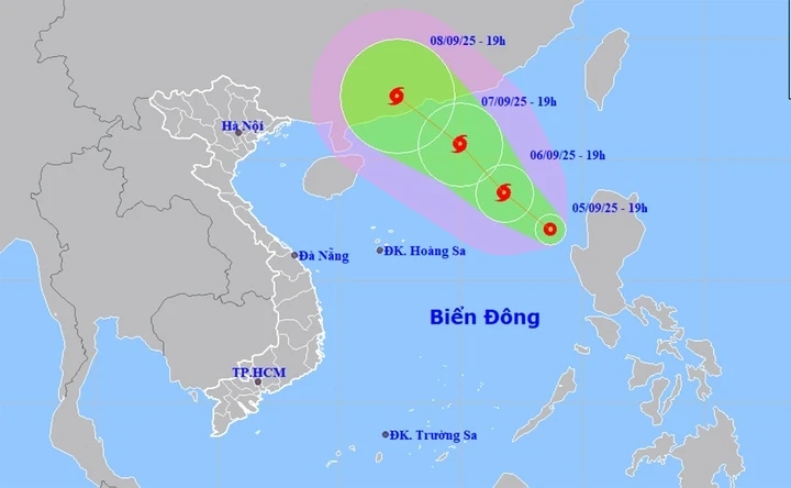 Áp thấp nhiệt đới, bão số 7, Biển Đông, dự báo thời tiết, Trung tâm Dự báo Khí tượng Thủy văn