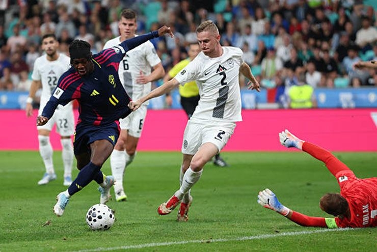 Slovenia vs Thụy Điển, Sesko, Gyokeres, Isak, Vòng loại World Cup 2026