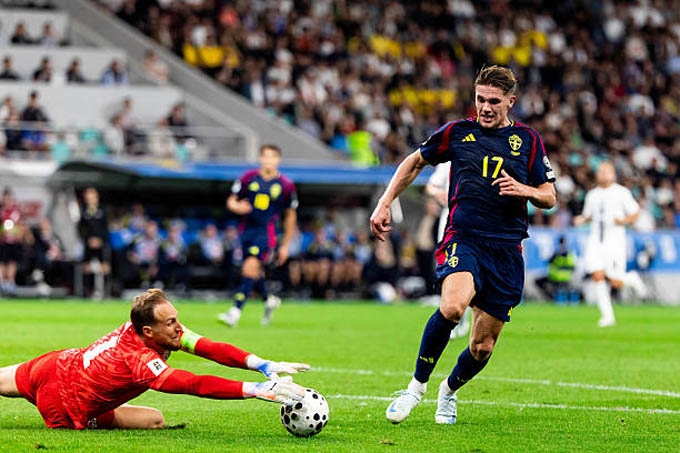 Slovenia vs Thụy Điển, Sesko, Gyokeres, Isak, Vòng loại World Cup 2026