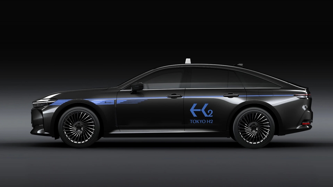 Toyota Crown, FCEV, taxi hydro, TOKYO H2, Toyota Mirai, năng lượng hydro, xe pin nhiên liệu, Toyota
