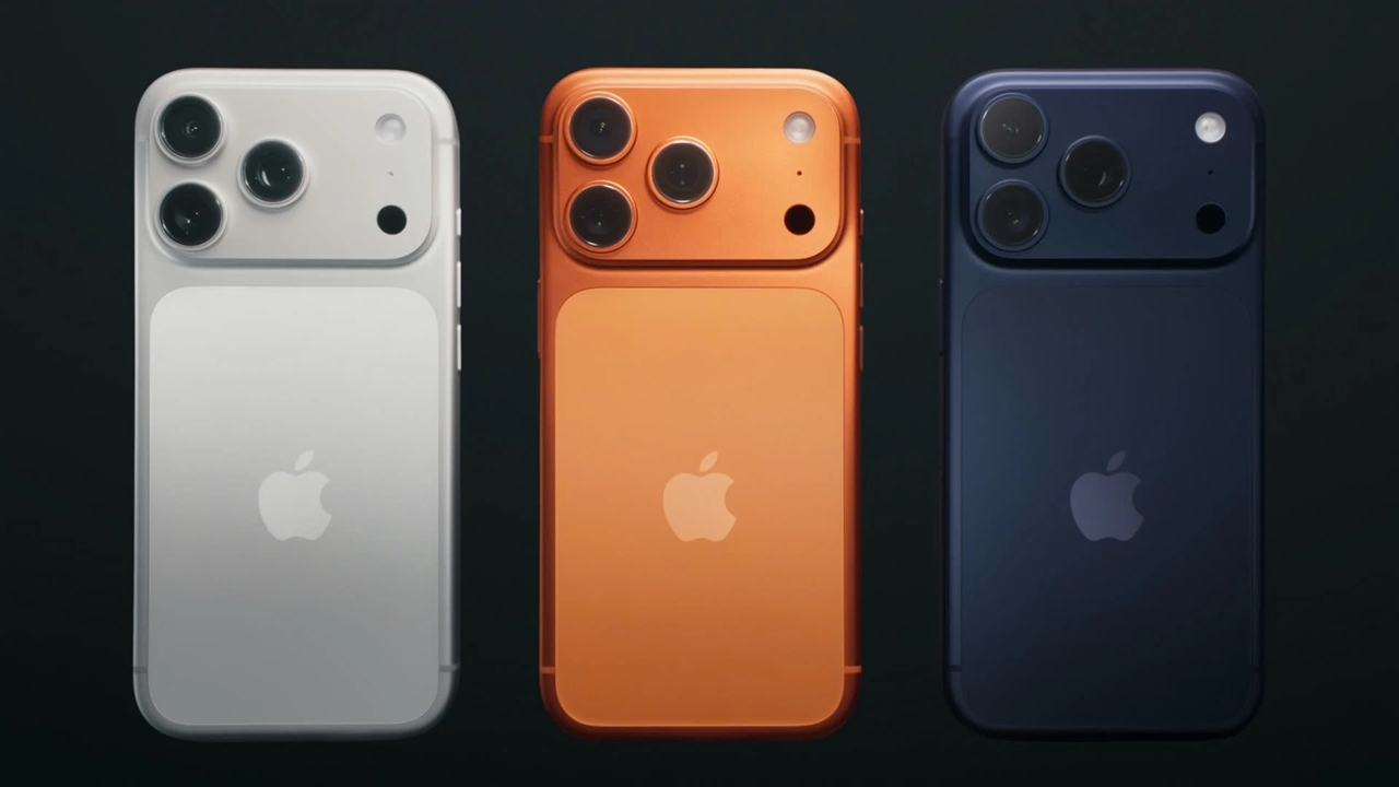 iPhone 17 Pro, iPhone 17 Pro Max, màu cam iPhone 17, tản nhiệt buồng hơi, chip A19 Pro, camera 48MP