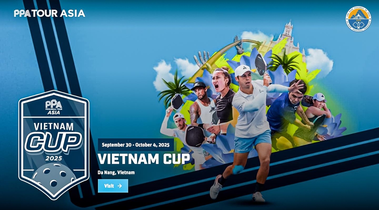 Đà Nẵng đăng cai giải pickleball PPA Tour Asia Vietnam Cup 2025