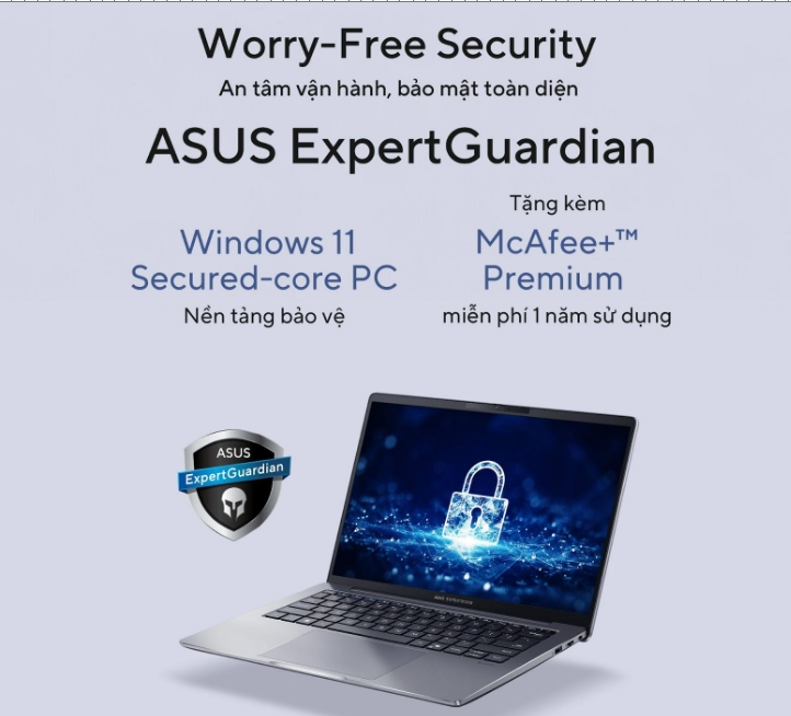ASUS Expert Series, Chuyển đổi số, giải pháp AI, độ bền thiết bị, bảo mật doanh nghiệp, ASUS ExpertBook, Laptop doanh nghiệp