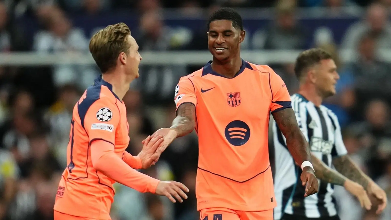 Marcus Rashford, Rashford Barcelona, Rashford Champions League, CĐV MU, Ruben Amorim, MU, Newcastle vs Barcelona