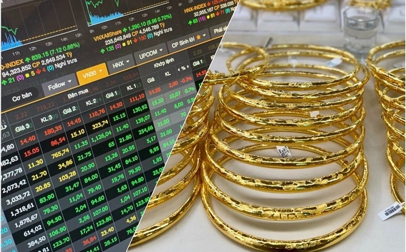Vàng và chứng khoán cùng lập đỉnh, giá vàng 2025, chứng khoán Mỹ, USD suy yếu, tín hiệu thị trường tài chính