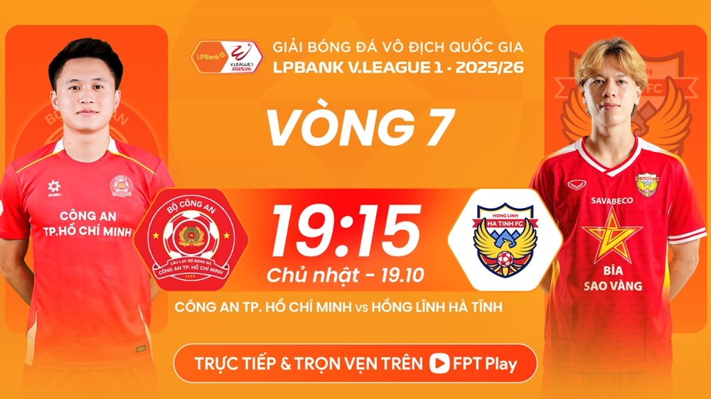 Link xem trực tiếp CA TP.HCM vs Hà Tĩnh, Công An TP.HCM vs Hồng Lĩnh Hà Tĩnh trực tiếp, FPT Play, VTV5, HTV Thể thao