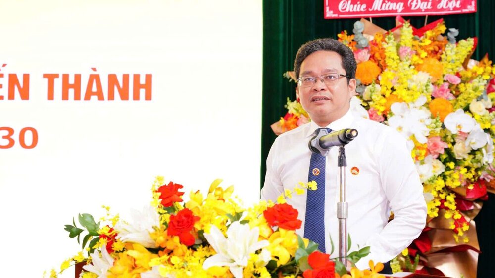 Phó Chủ tịch Ủy ban Mặt trận Tổ quốc Việt Nam Thành phố Hồ Chí Minh Phạm Minh Tuấn phát biểu chỉ đạo Đại hội.