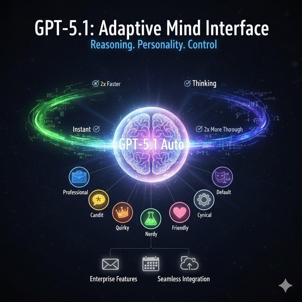 GPT-5.1, OpenAI, adaptive reasoning, API, mô hình AI, lập trình viên