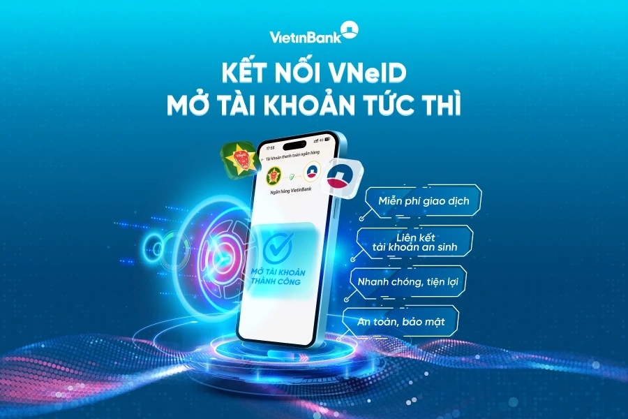 VietinBank mở rộng cánh cửa ngân hàng số qua VNeID