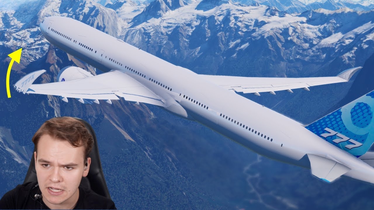 777X, Boeing 777X, cánh gập Boeing 777X, Swiss001, thử nghiệm máy bay, mô phỏng bay