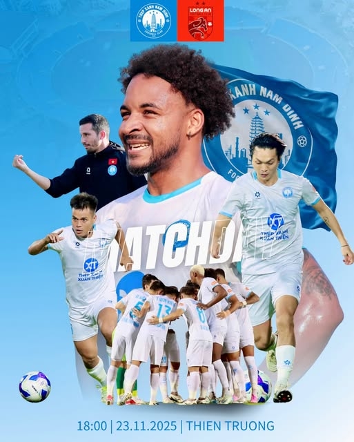 link xem trực tiếp Nam Định vs Long An, trực tiếp Nam Định vs Long An, Nam Định vs Long An 23/11, Cúp Quốc gia 2025/26, FPT Play, TV360